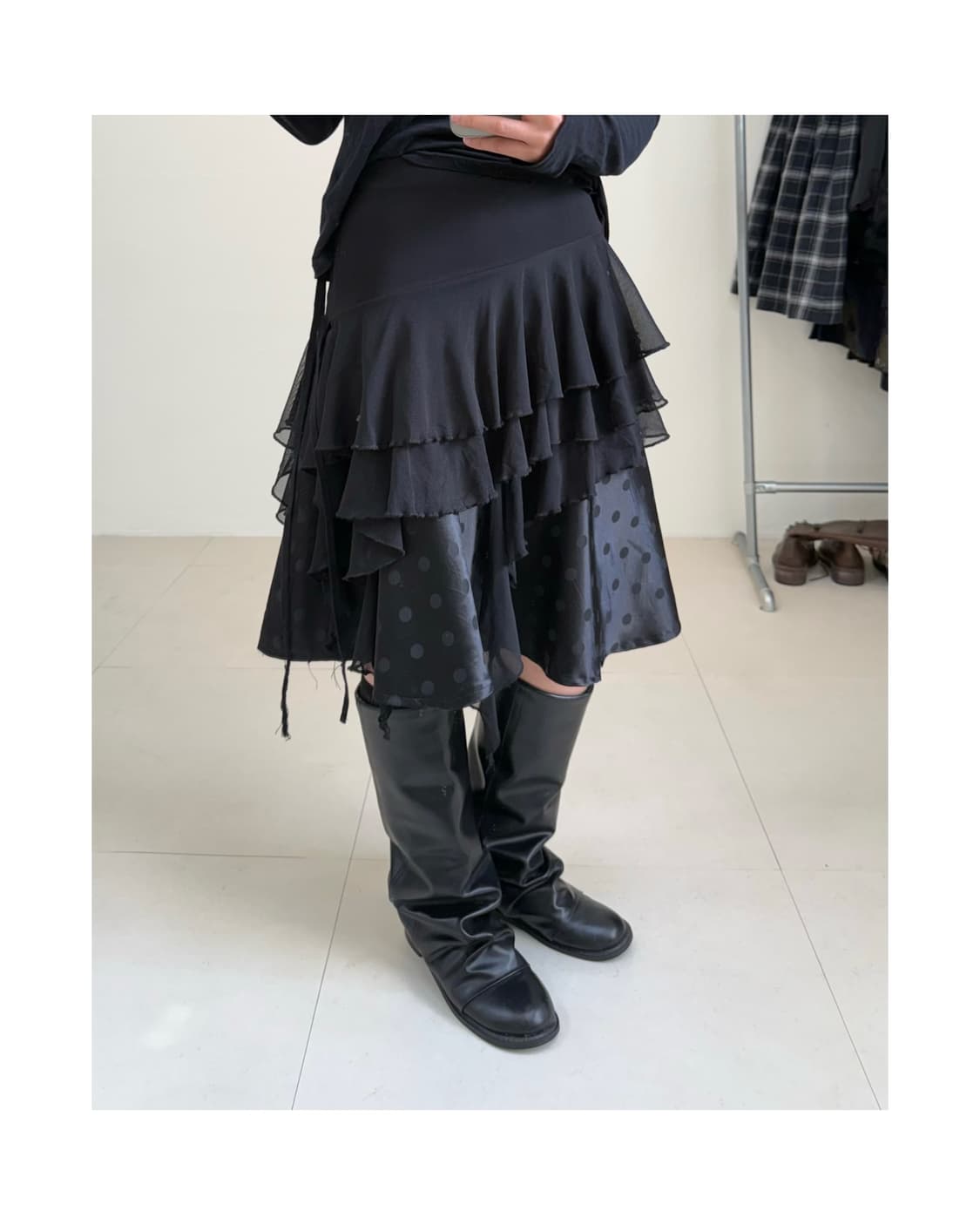 빈티지 프릴 스커트 상품이미지3