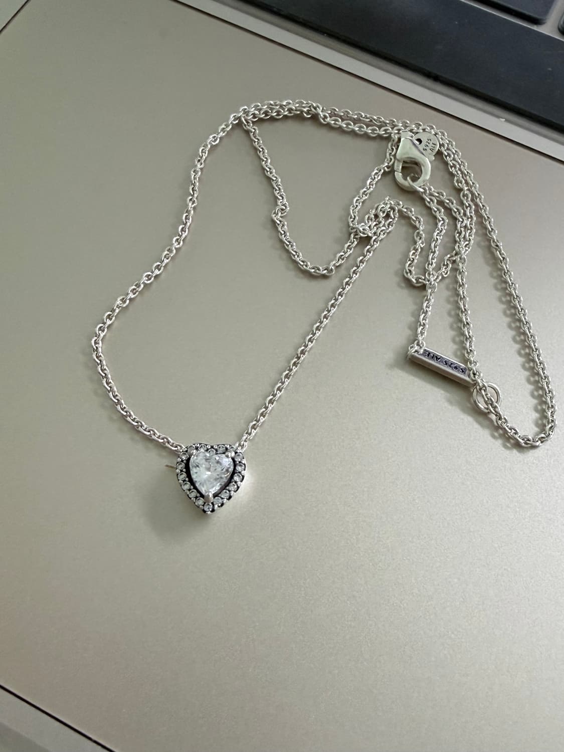판도라 하트 큐빅 목걸이 상품이미지2