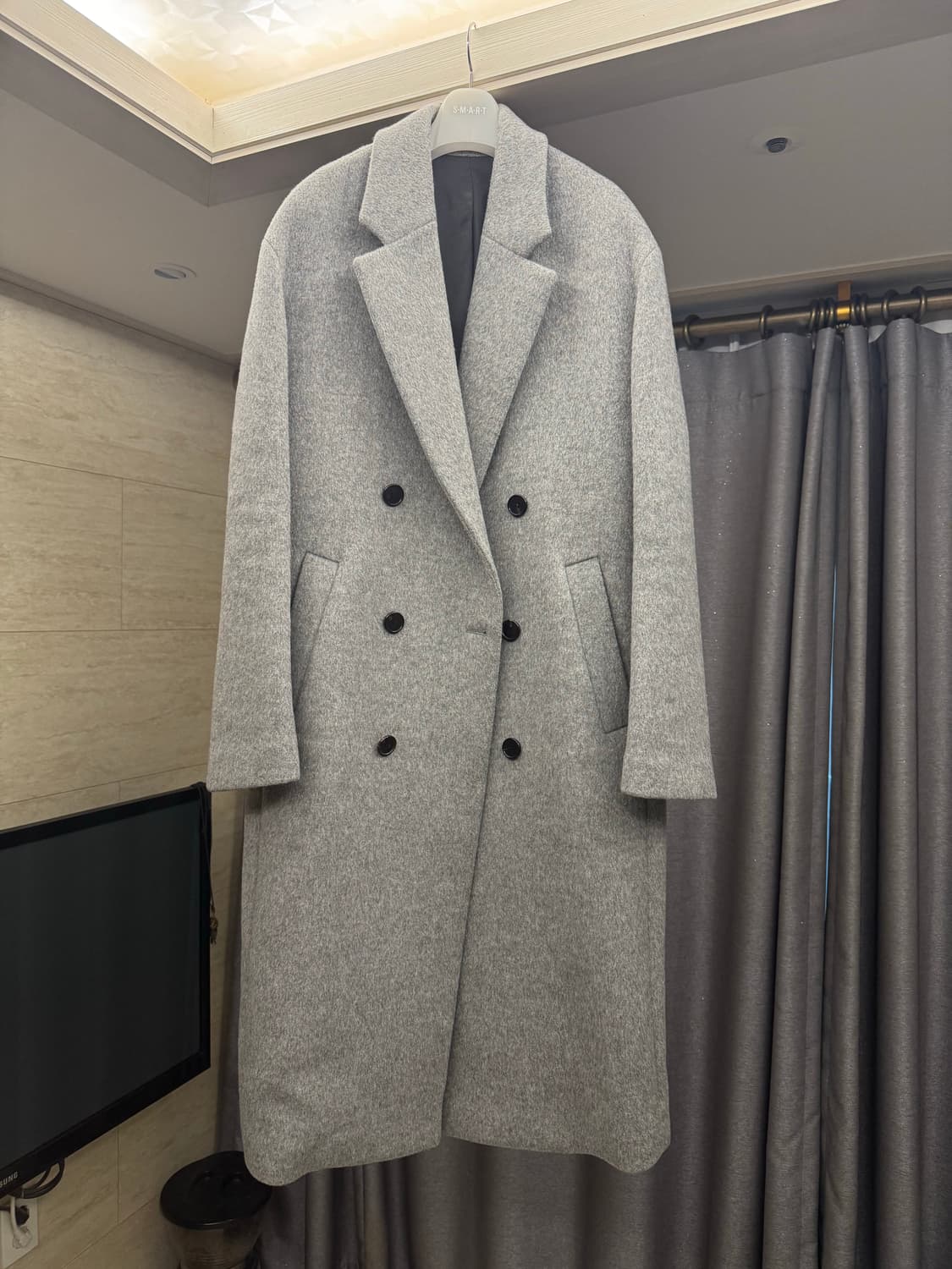 (95)시스템 더블 울 롱코트 상품이미지1