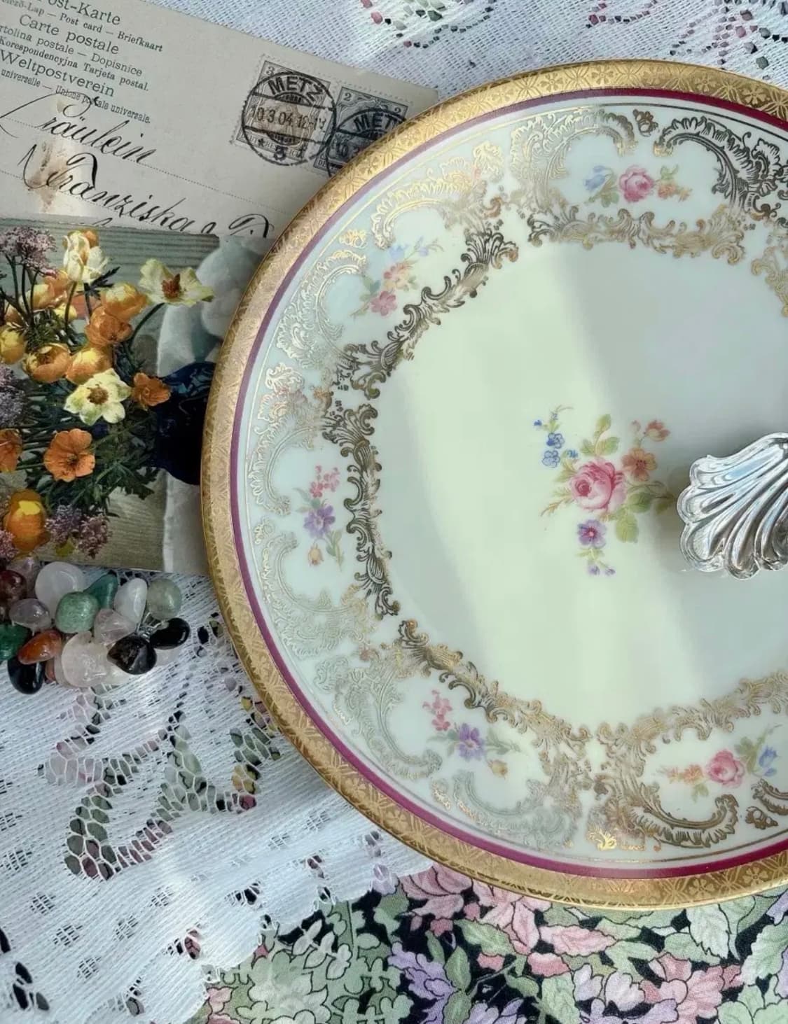 독일 빈티지 젤트만바이덴 헤비골드 샐럿접시 상품이미지3