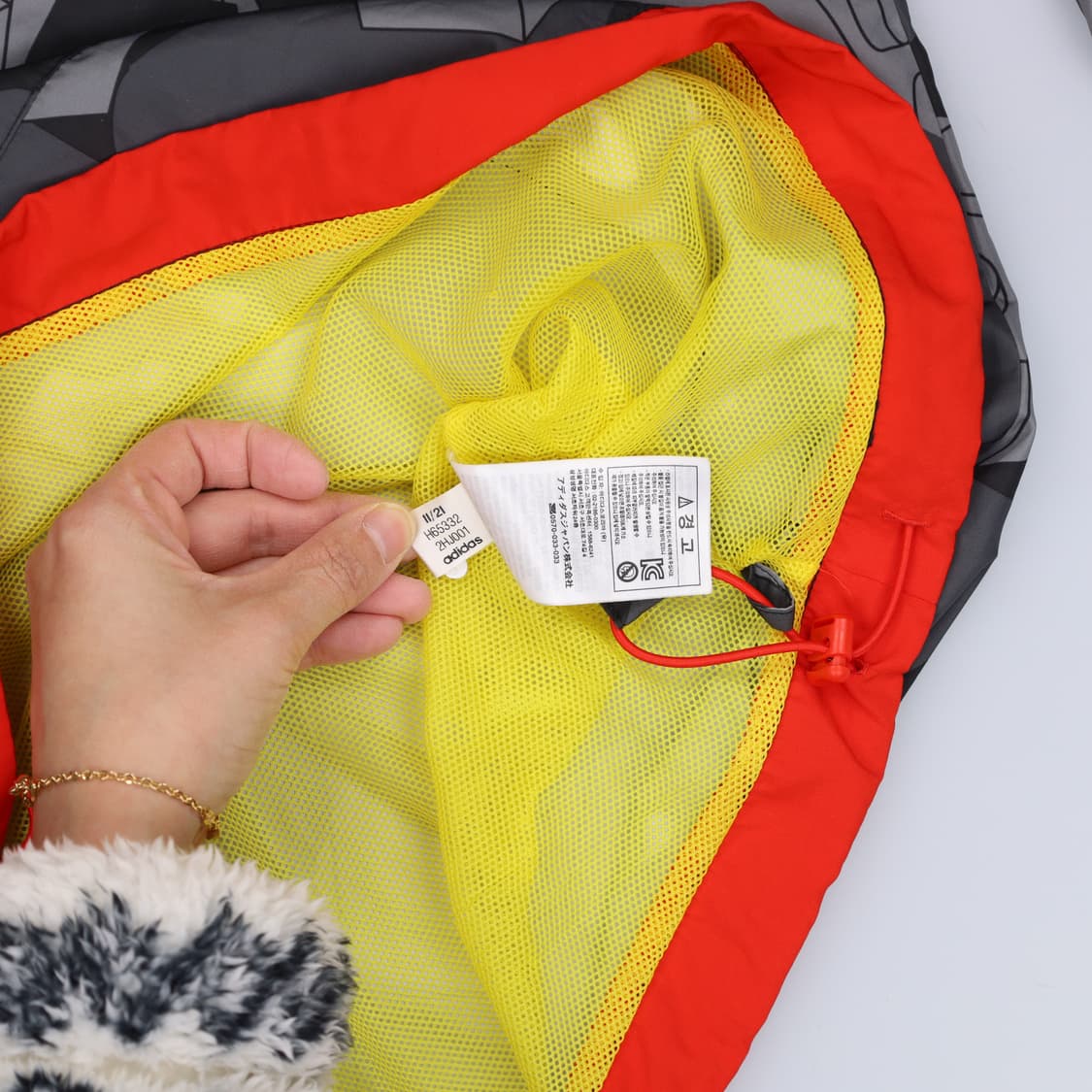 150 아디다스 키즈여성 아노락 0203H1 상품이미지5