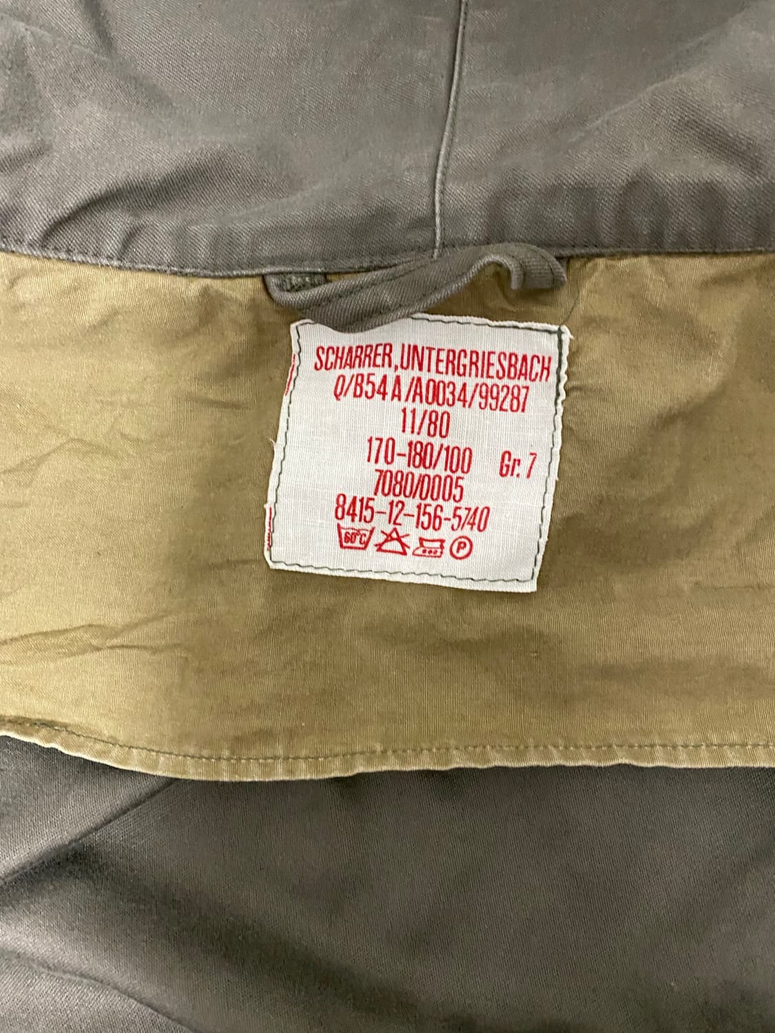 1980s 서독일군 필드파카 size 100 상품이미지7