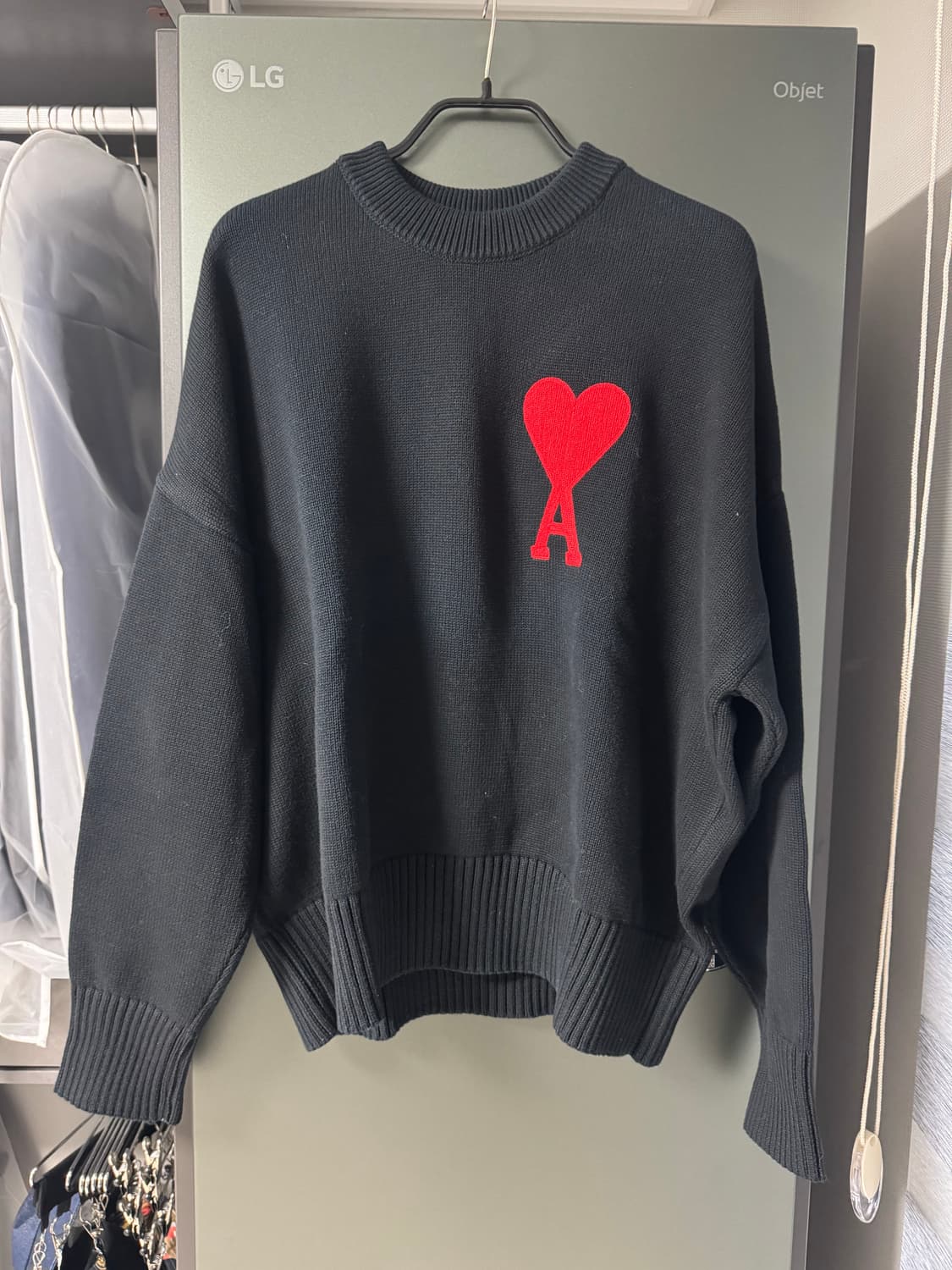 [XL] 아미 빅하트 로고니트, 백화점 매장구매 상품이미지1