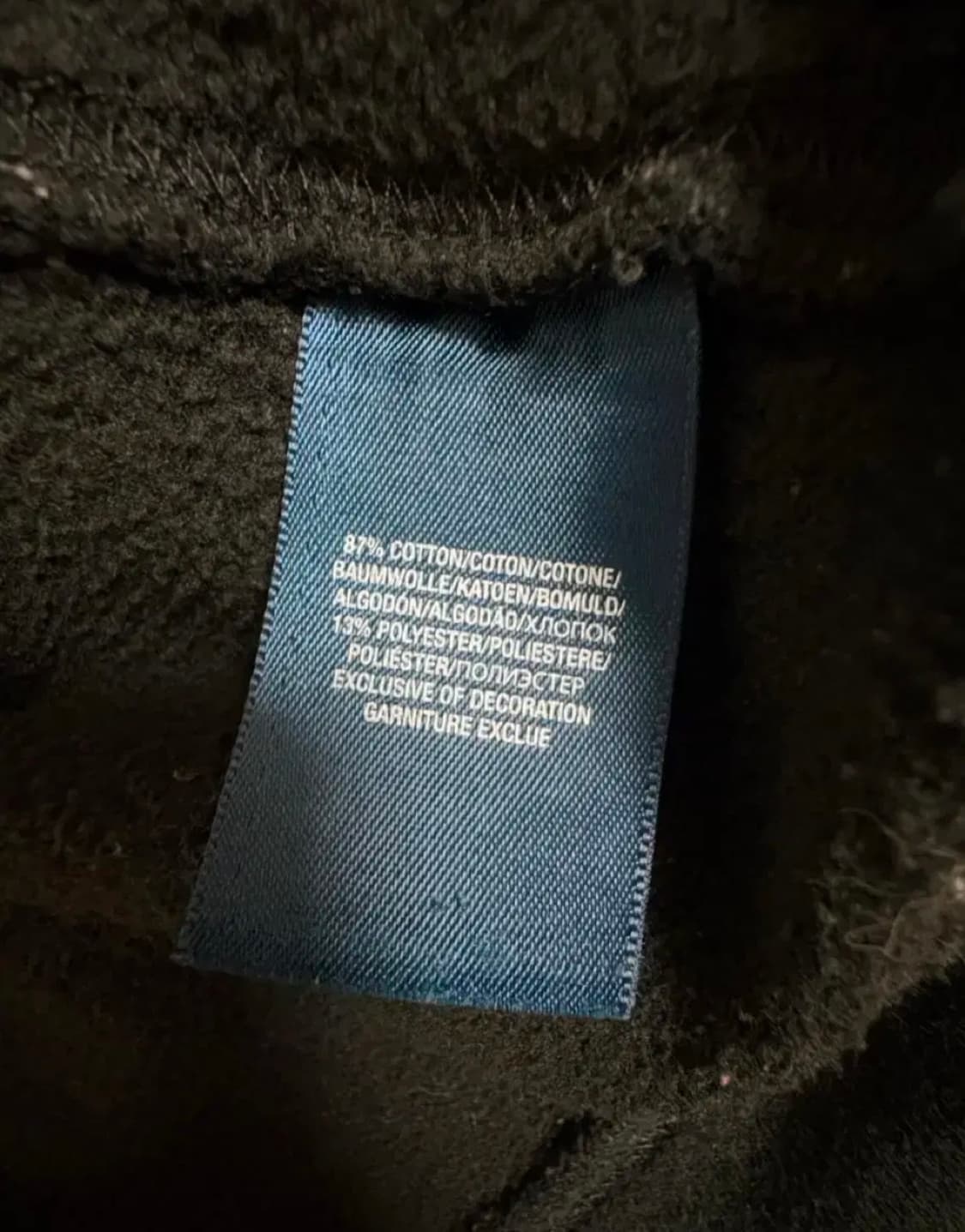 !유일매물! 폴로 랄프로렌 빅포니 체크 후드집업 블랙 상품이미지6