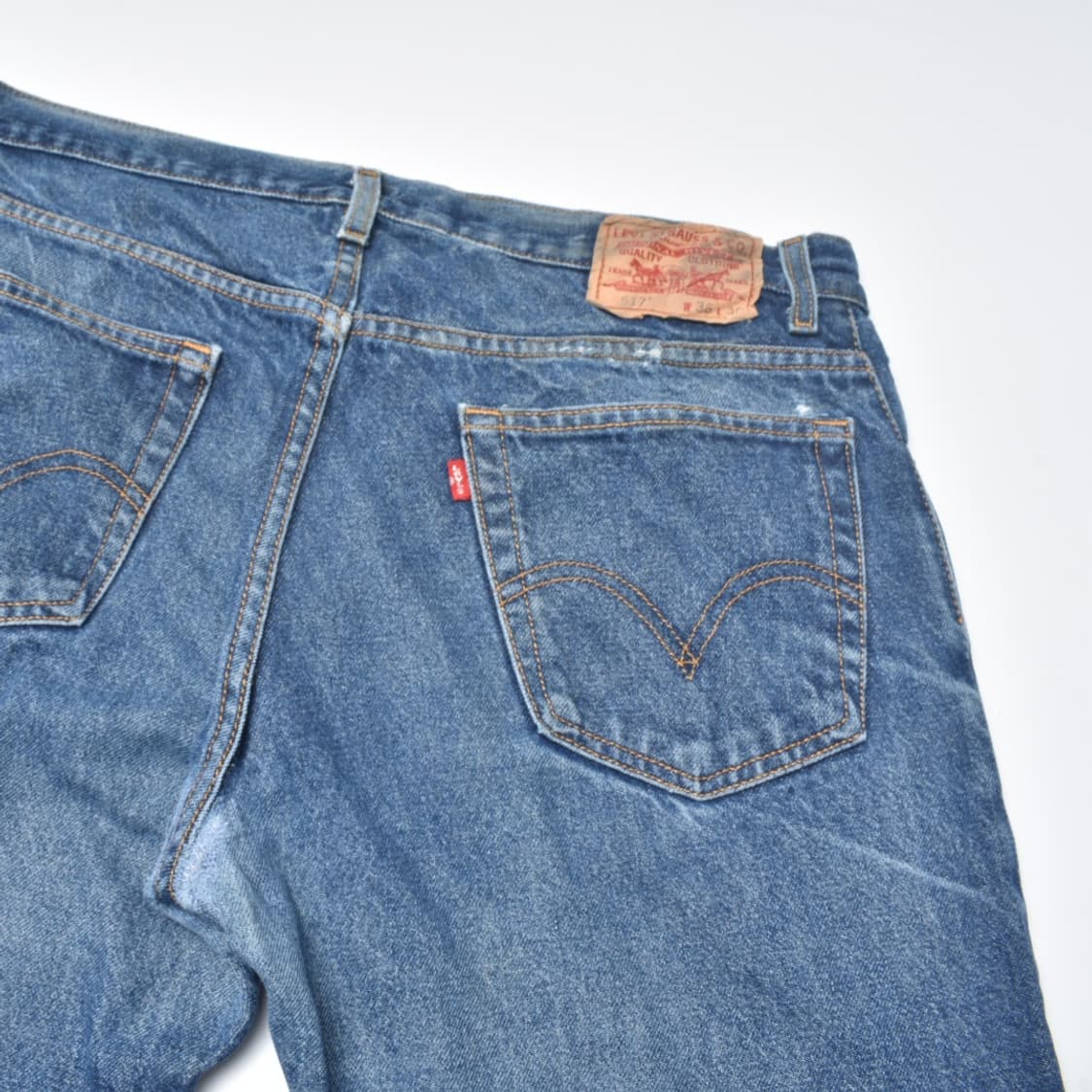 00S 빈티지 리바이스 517 청바지 하드페이드 데님팬츠 N0036 상품이미지3