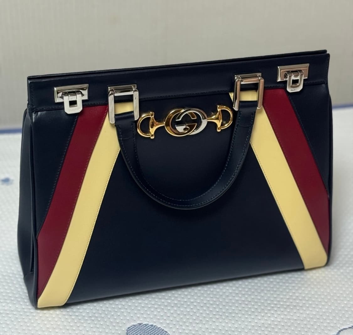 정품 GUCCI 구찌 ZUMI 주미 탑핸들 토트백 가방 핸드백 상품이미지1