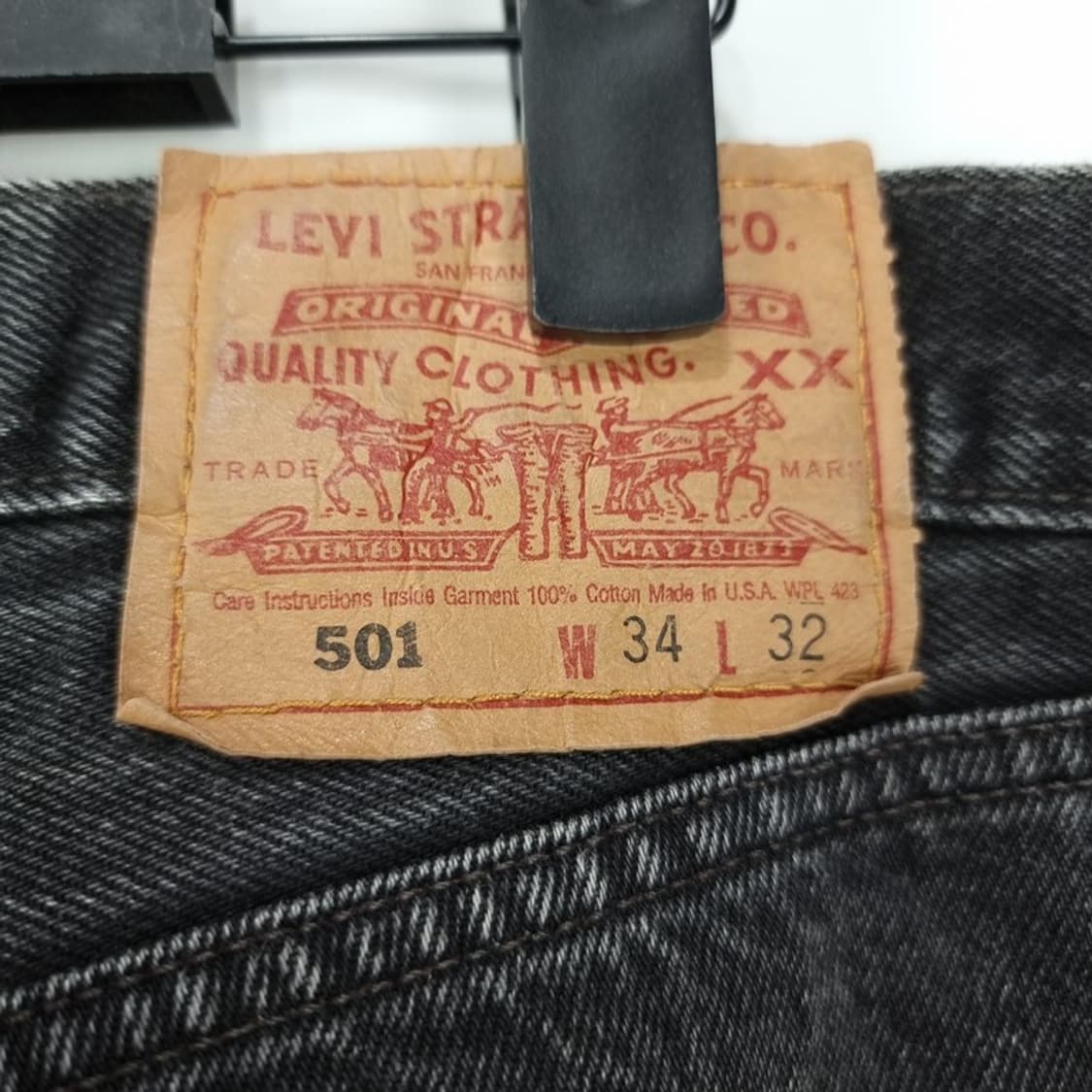 [리바이스] USA 90'S 501 스트레이트 흑청 데님팬츠 M19842 상품이미지6