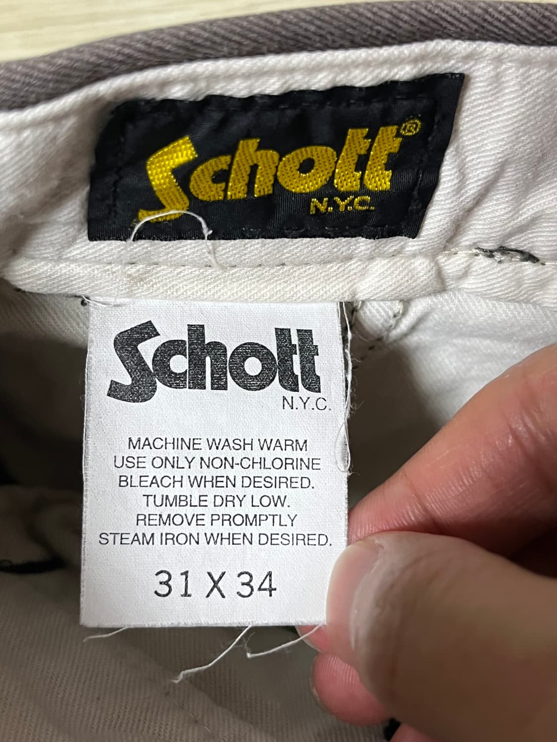 Schott 쇼트 치노팬츠 31x34 세미와이드-와이드핏 상품이미지4