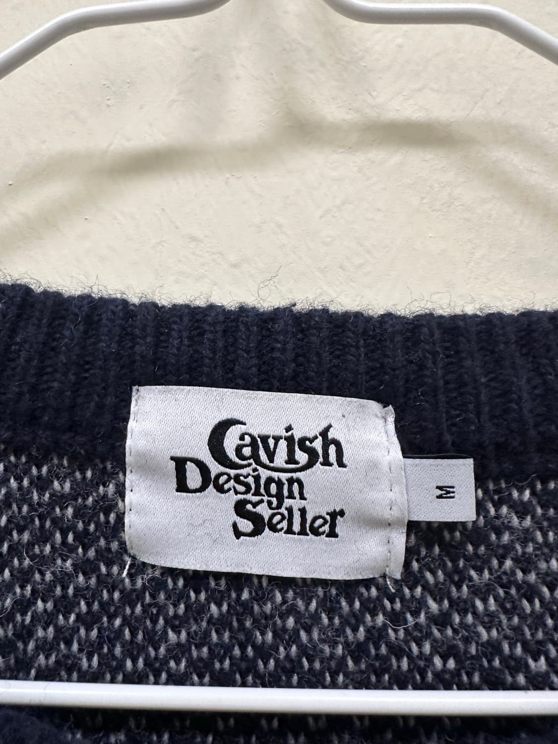 카비시 네이비 니트 상품이미지2