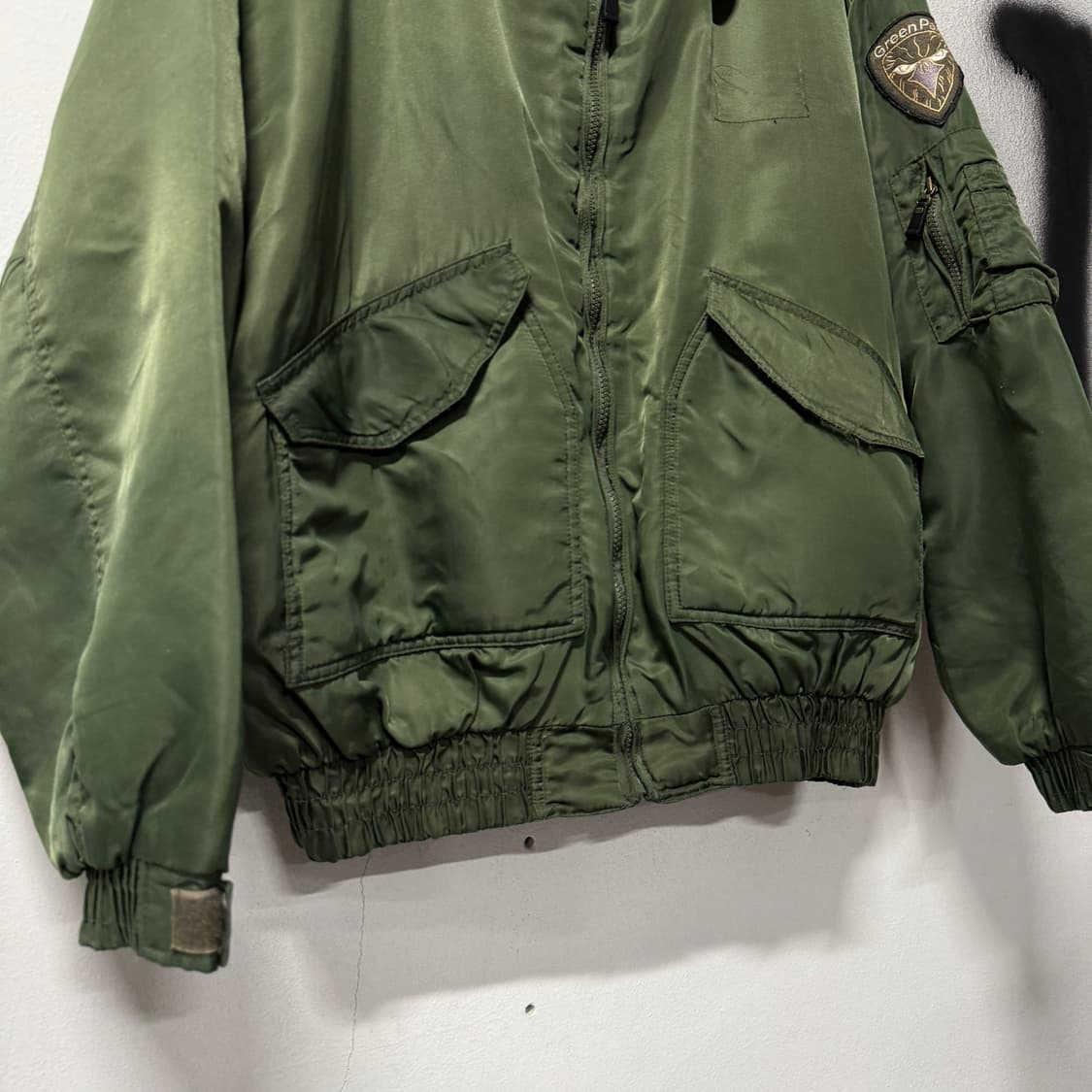 Green Park 빅사이즈 패치 디테일 Cwu 45p 플라이트 봄버자켓 상품이미지5