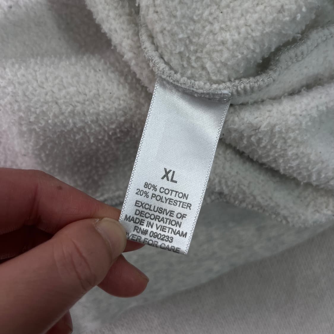 105 피오갓 에센셜 빅로고 오트밀 맨투맨 상품이미지8