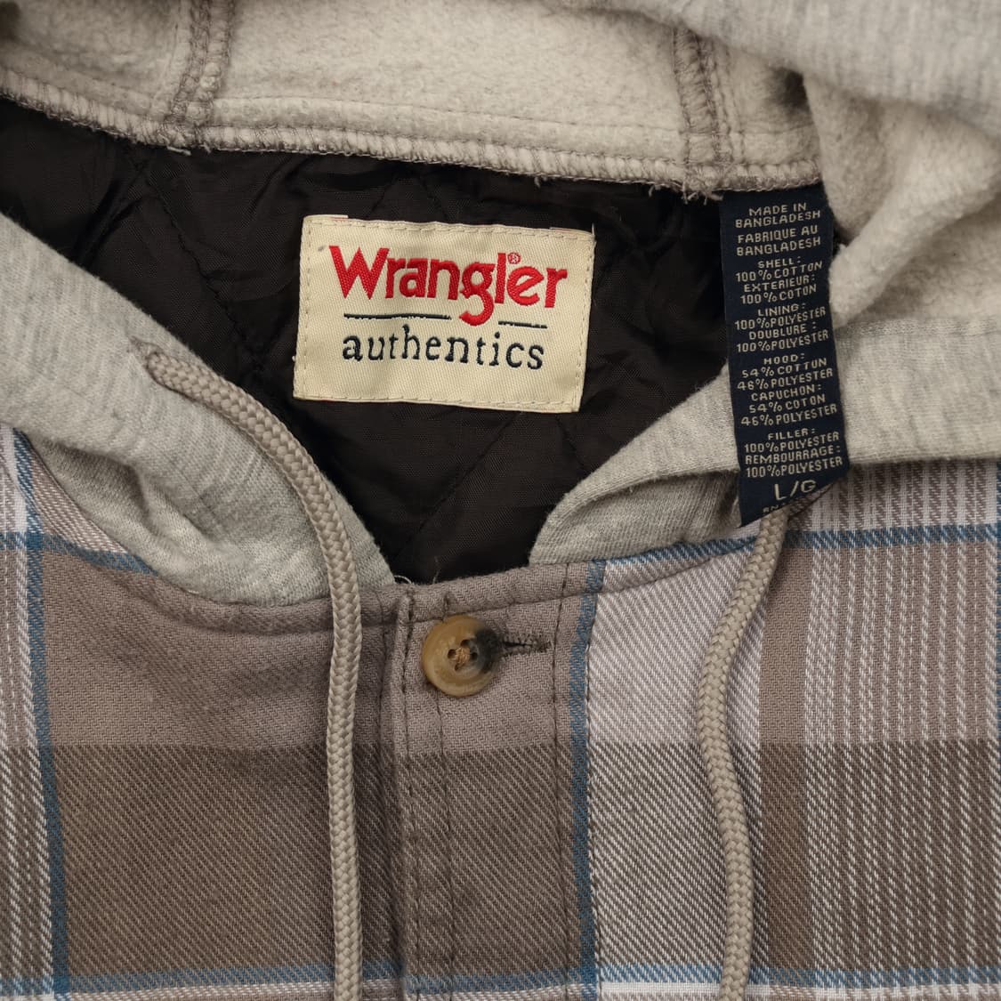 랭글러 플란넬 누빔 자켓 XL B118 상품이미지3