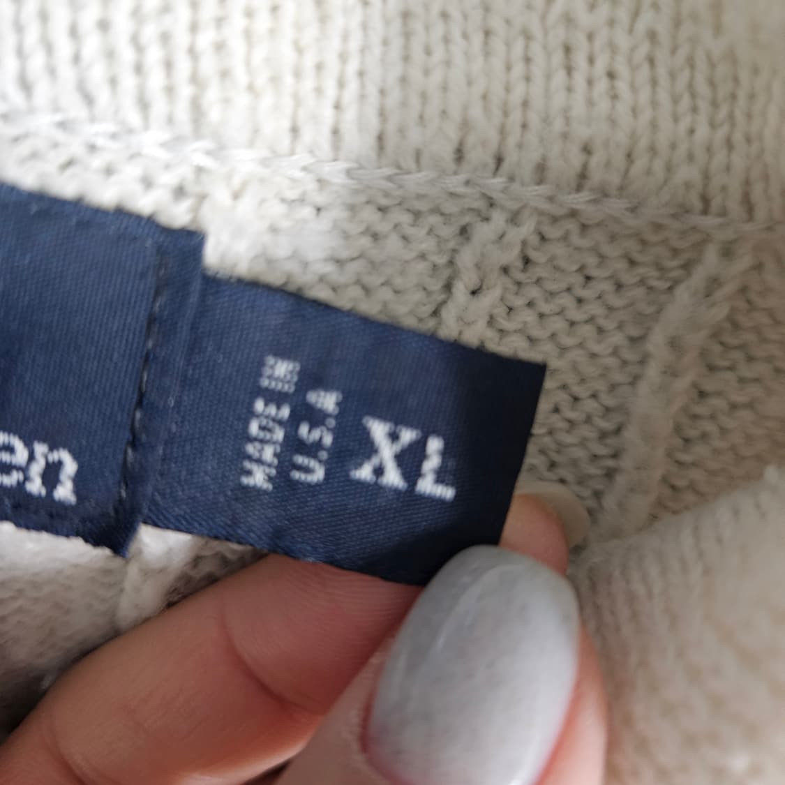 [XL] 폴로 랄프로렌 여성 반팔 케이블 니트 1104JM2 상품이미지2