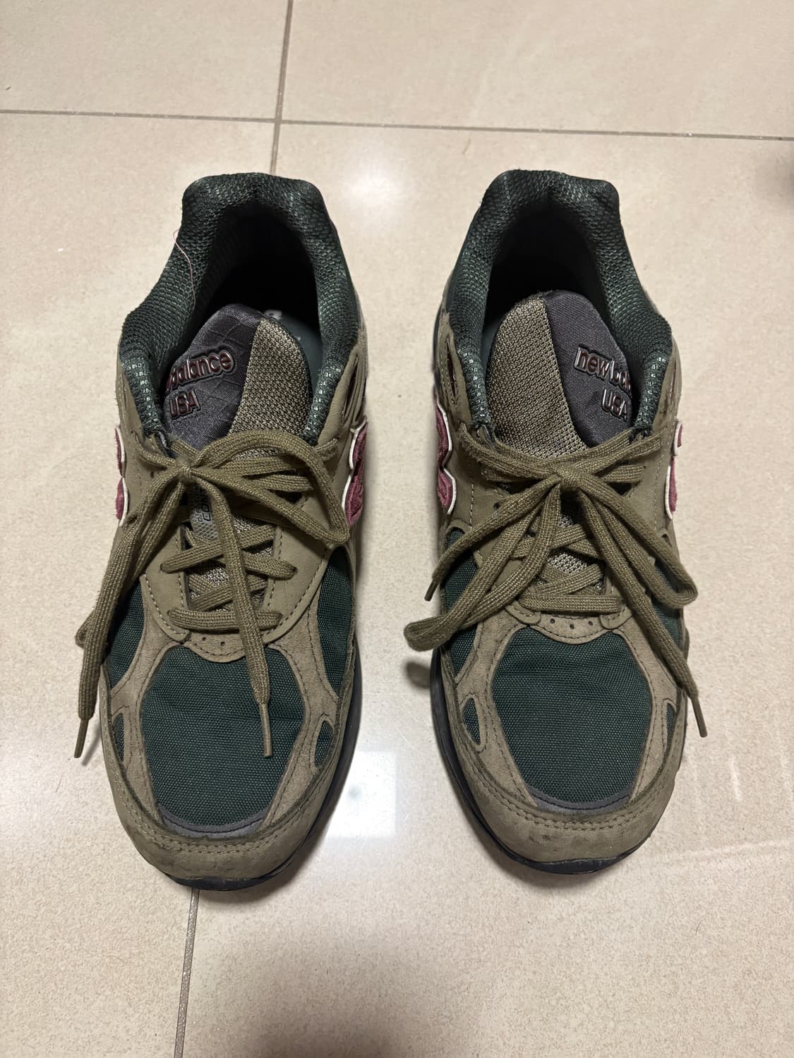 뉴발 990v3 made in usa 그린퍼플 280 상품이미지2