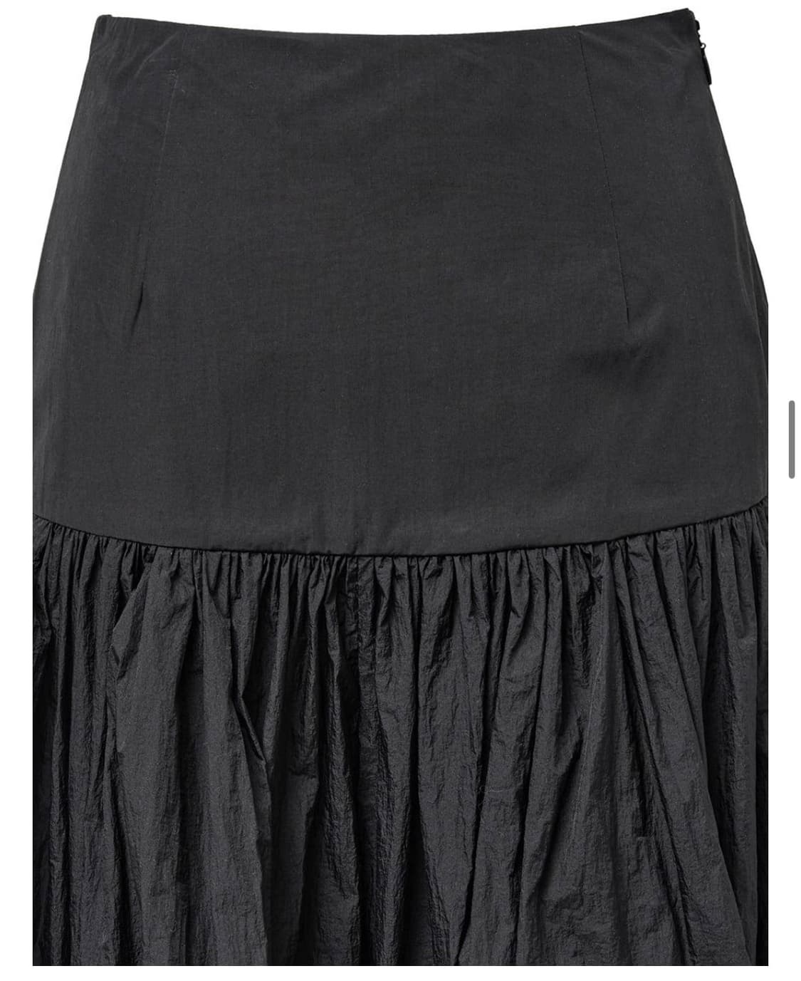 아모멘토 Shirring Culotte Pants, Black 상품이미지3
