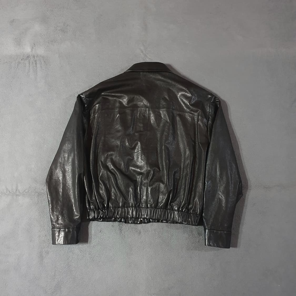 쿠어 램스킨 블루종 자켓 L 블랙 상품이미지2