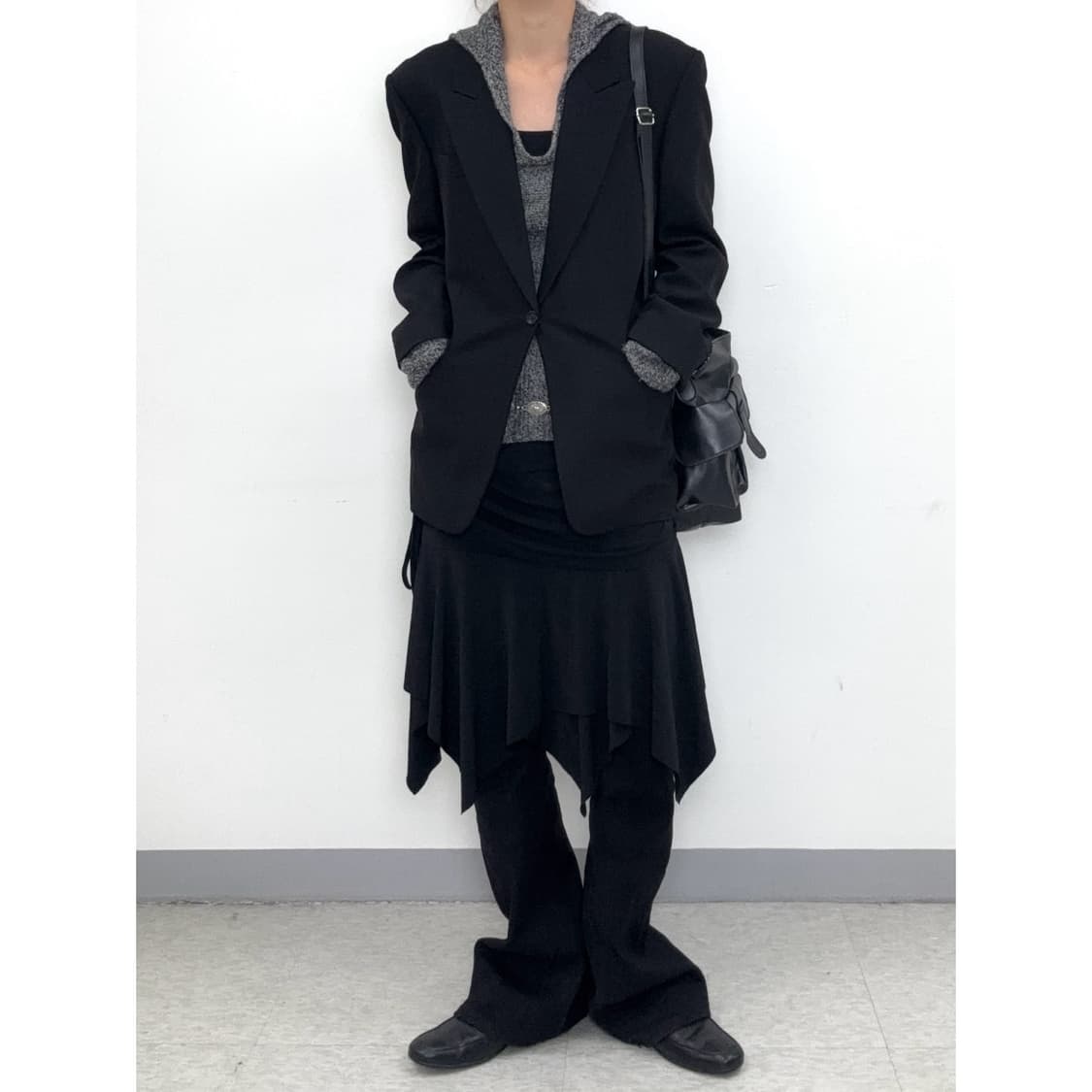 빈티지 블랙 울 블레이저 자켓 상품이미지2
