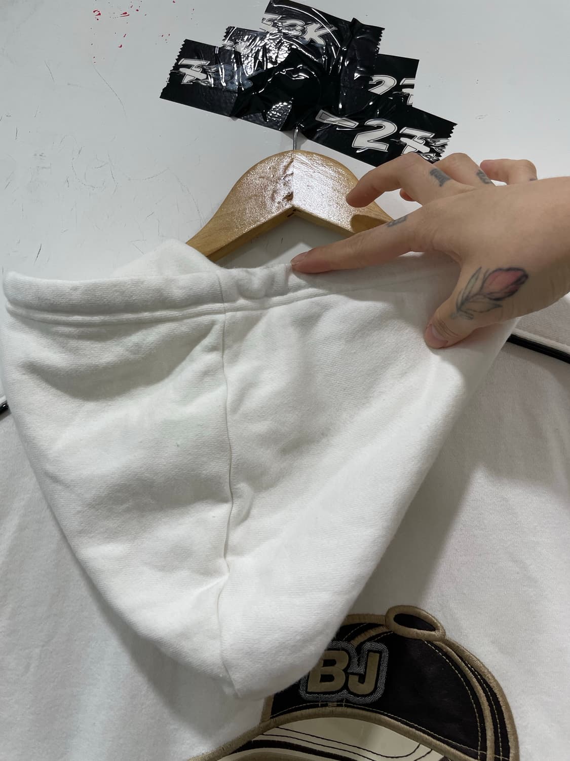 Blanky jet 올드스쿨 파이핑 에나멜 빅 로고 후드집업 상품이미지10