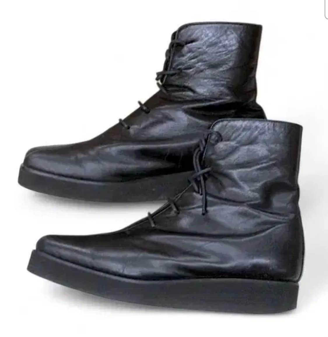 요지 야마모토 느와르 가죽 부츠 상품이미지3