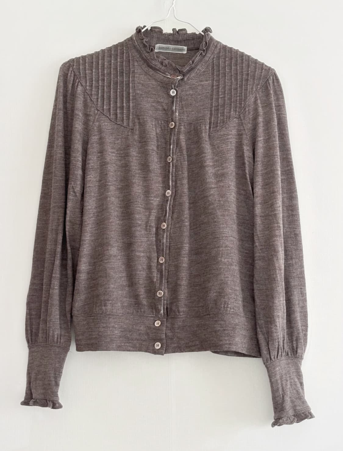 츠모리치사토 울 블라우스 상품이미지1