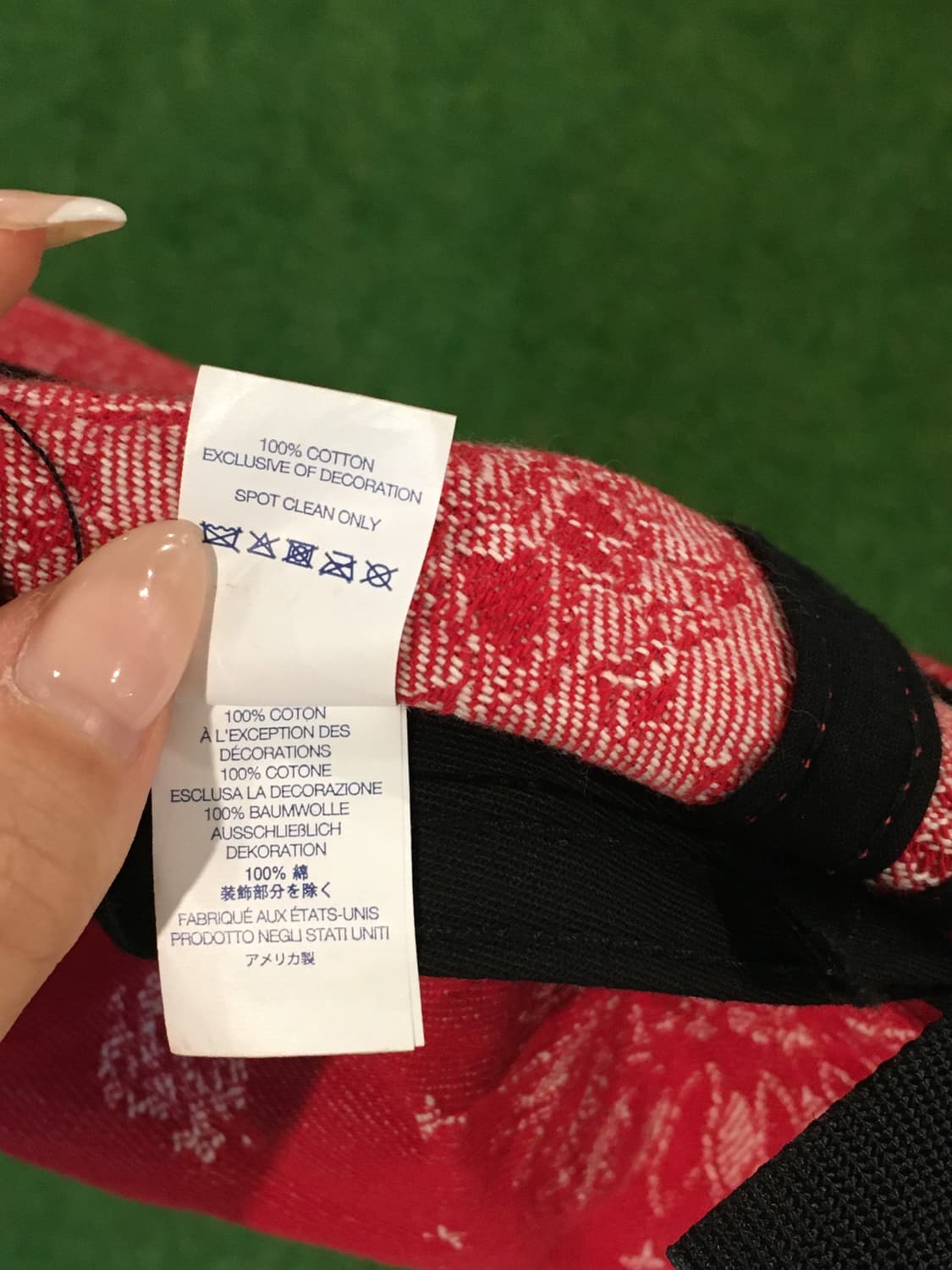 Supreme 반다나 자카드 데님 캡프캡 레드 상품이미지4