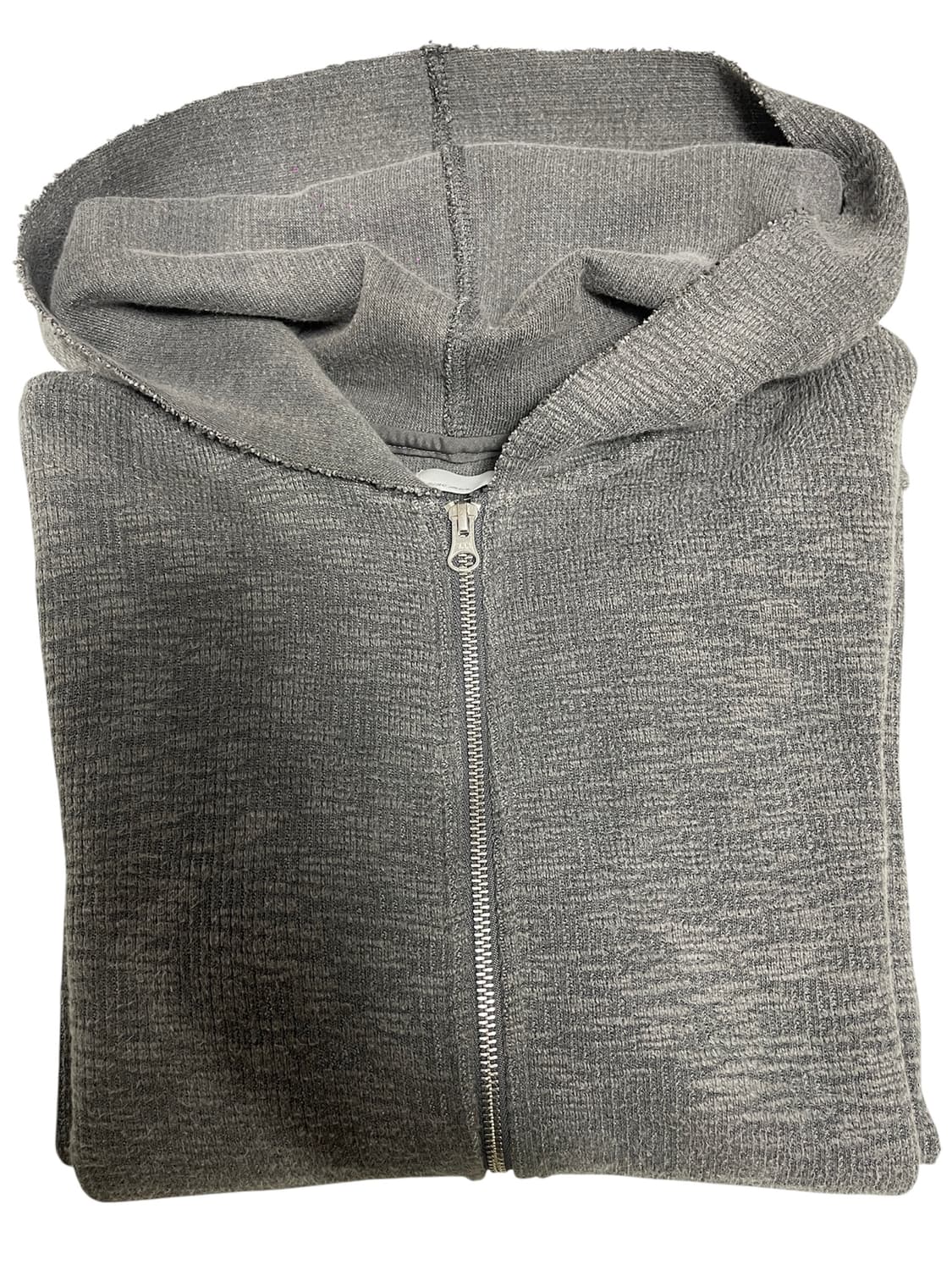 (2) Mono-prive Textured Hoodie Zip Grey 상품이미지3