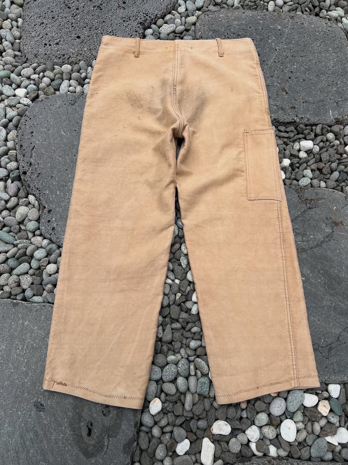 (36인치)OLD VINTAGE FADED BEIGE 몰스킨워크팬츠 상품이미지2