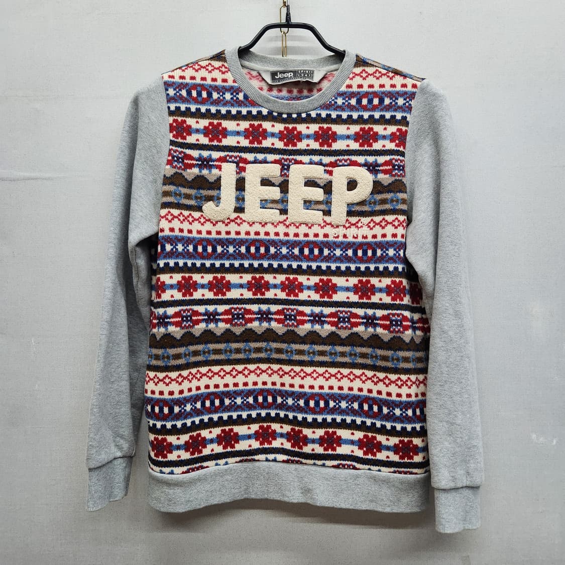 JEEP 지프 노르딕 패턴 맨투맨 M 상품이미지1