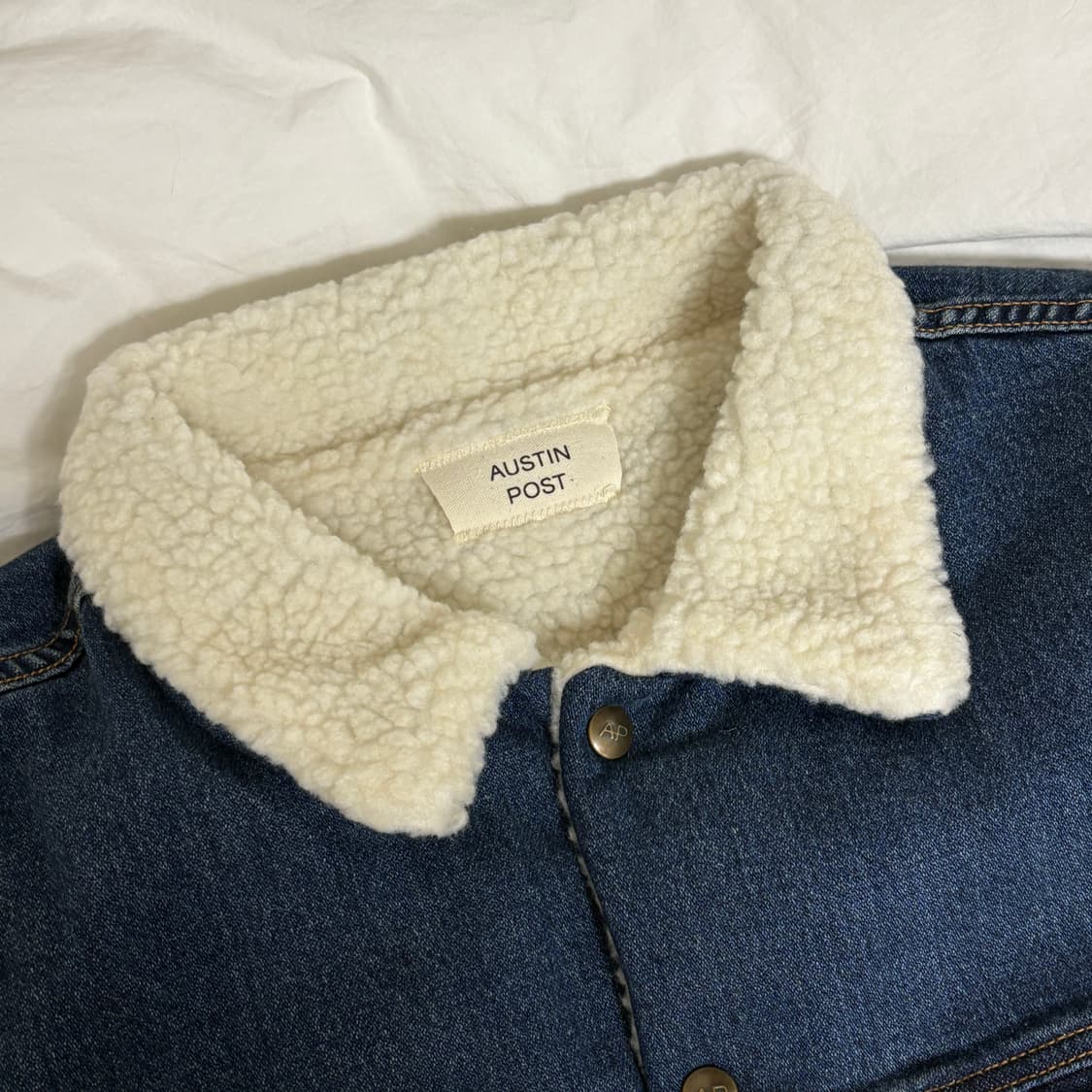 Austin post 오스틴포스트 쉐르파 데님자켓 상품이미지2
