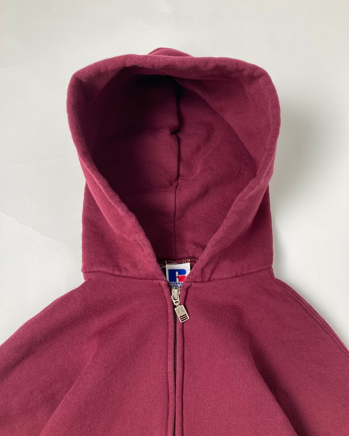 90s Russell Zip Up Hoodie (burgundy) 상품이미지6