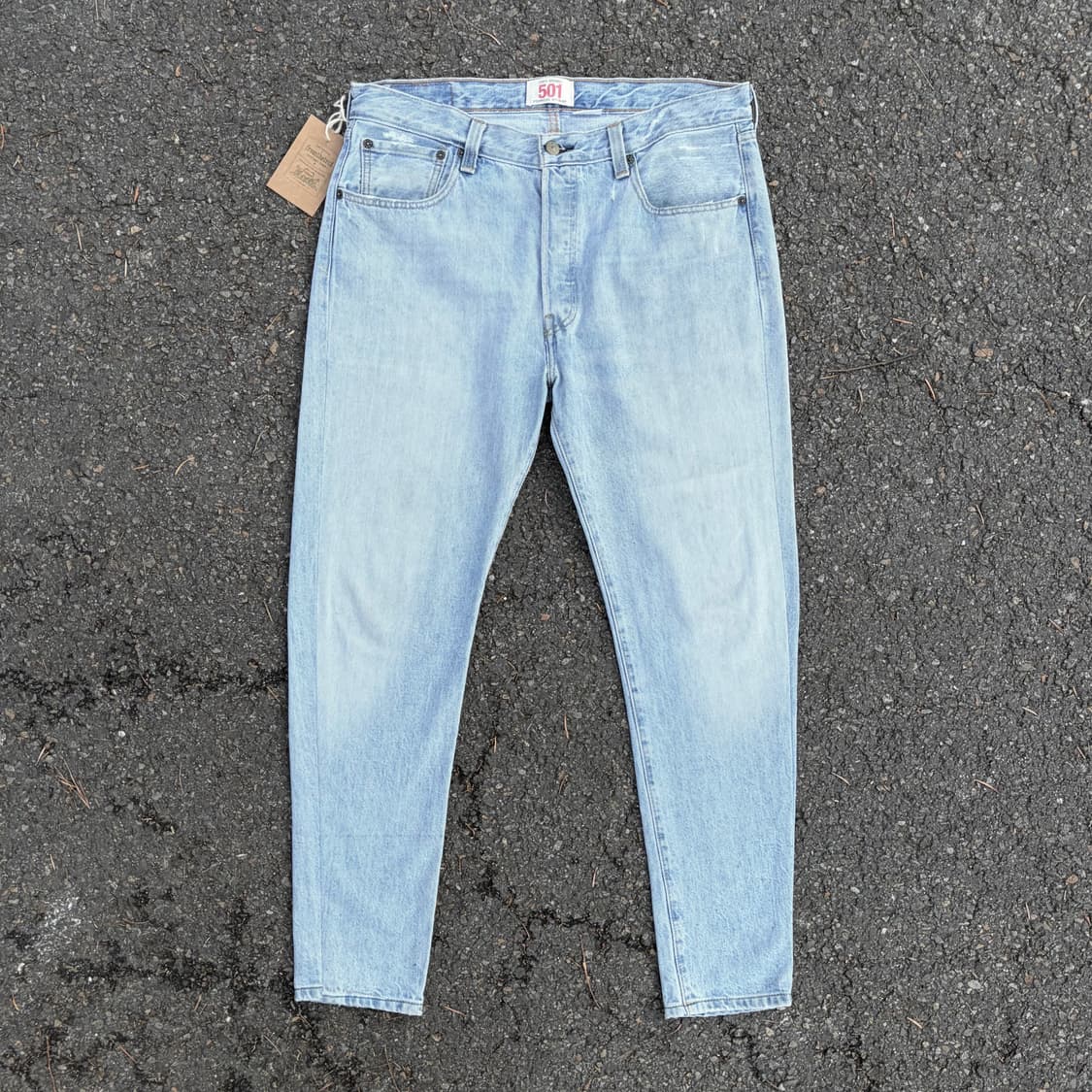 리바이스 501 스트레이트 레그 연청 데님 (34)   상품이미지4