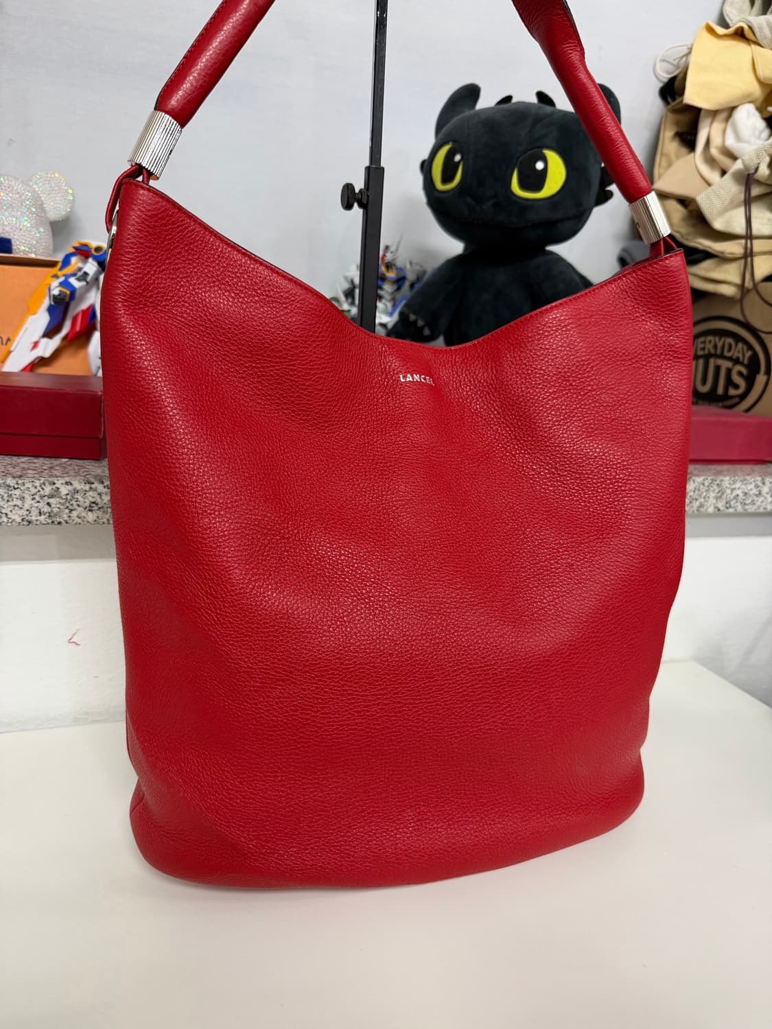 정품) LANCEL 란셀 가죽 숄더백 레드  상품이미지2