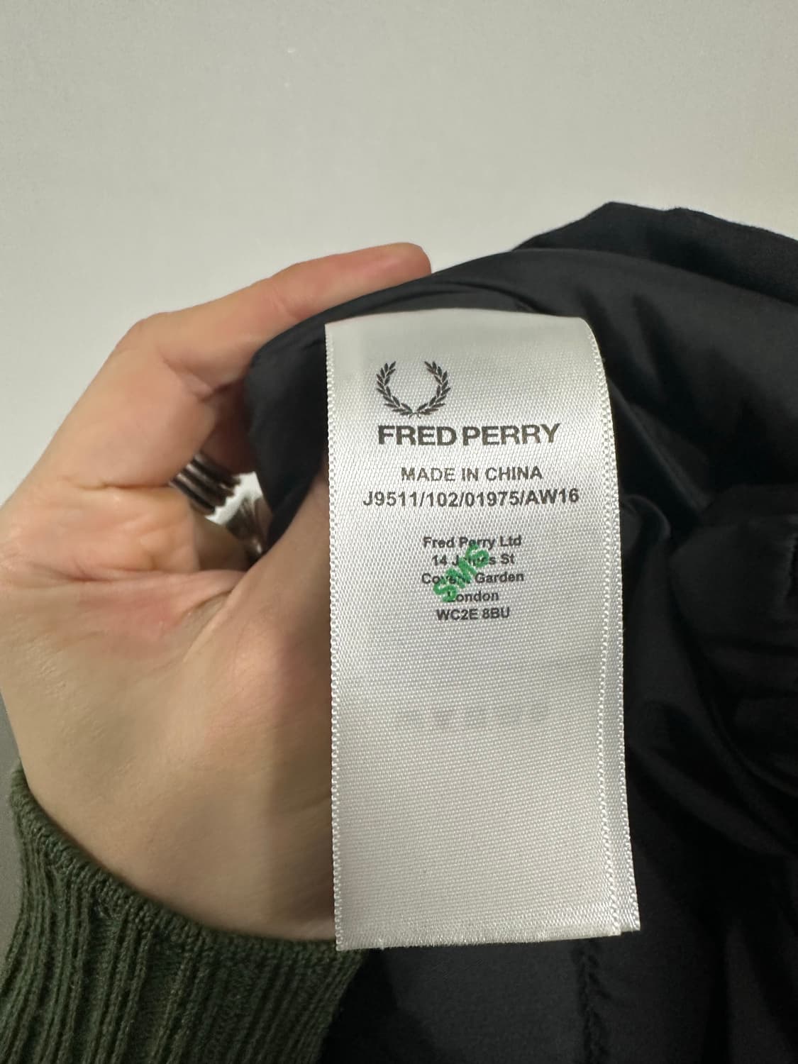 프레드페리 퀄티드 스탁포트 자켓 상품이미지4