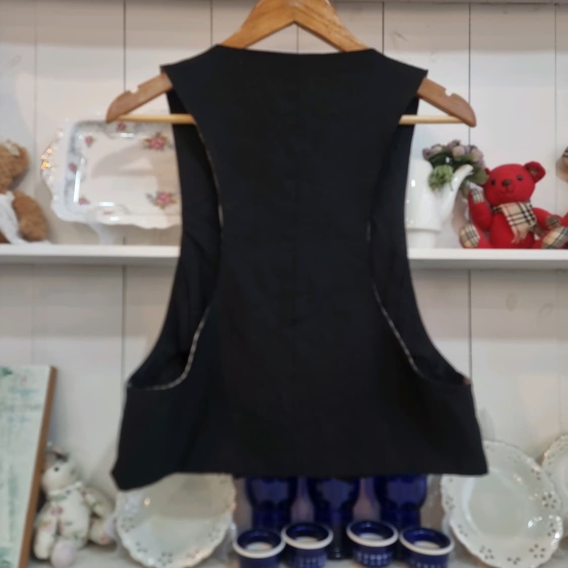 러플 프릴 진주버튼 베스트(조끼) 상품이미지4