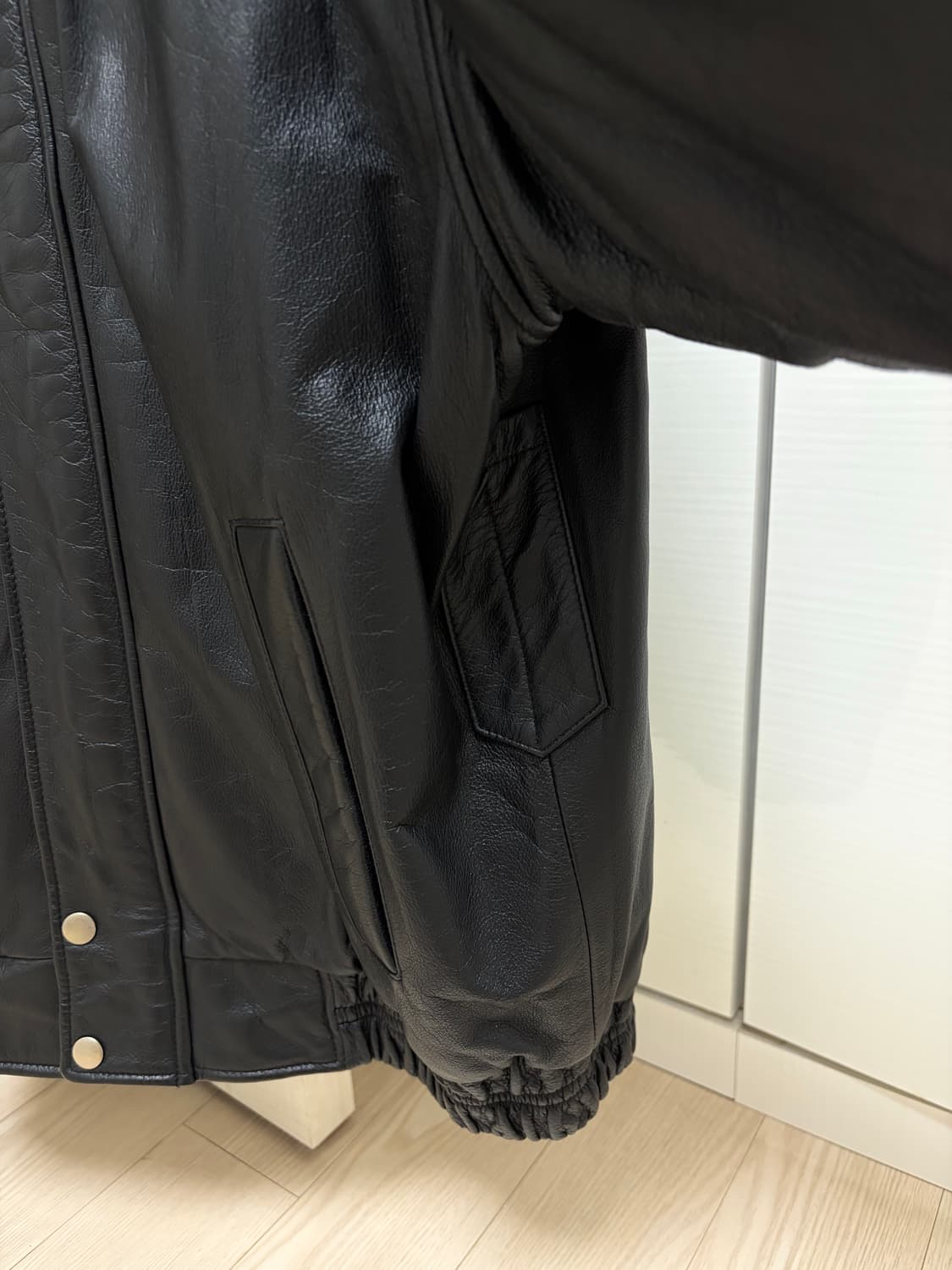 빈티지 소가죽 레더 자켓 상품이미지3