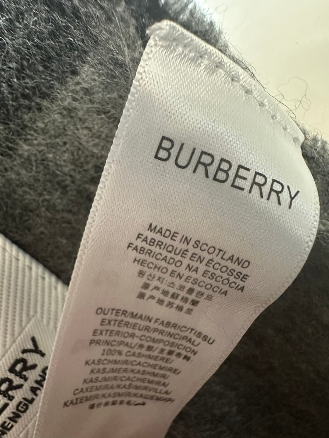 버버리 100% 캐시미어 머플러 남여공용 상품이미지6