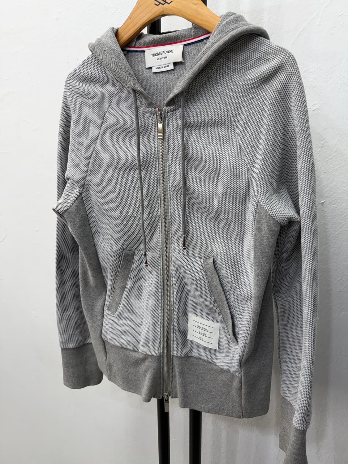 정품) 톰브라운 여성 그레이 후드 집업 0 상품이미지3