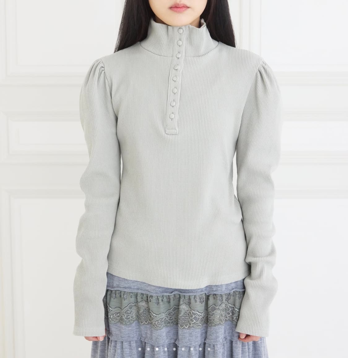 콜로신스  ALICE BUTTON TOP PISTACHIO 상품이미지2