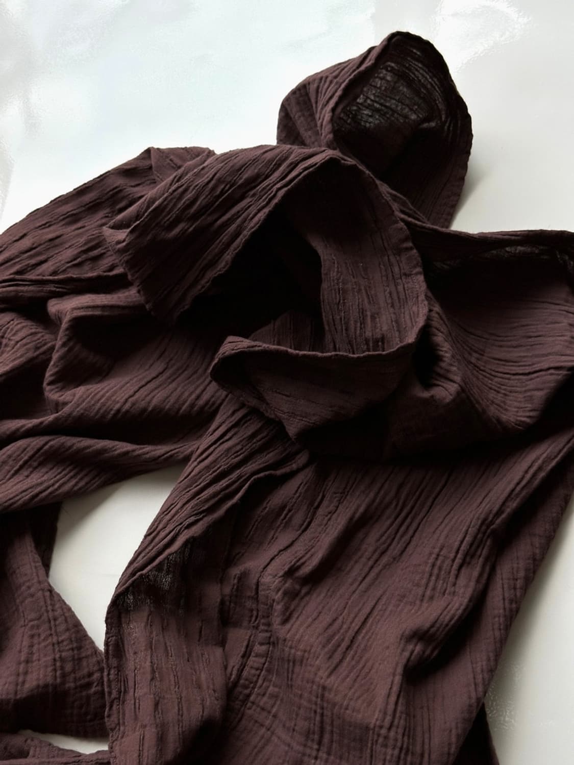 Light cotton panel woven scarf 상품이미지4