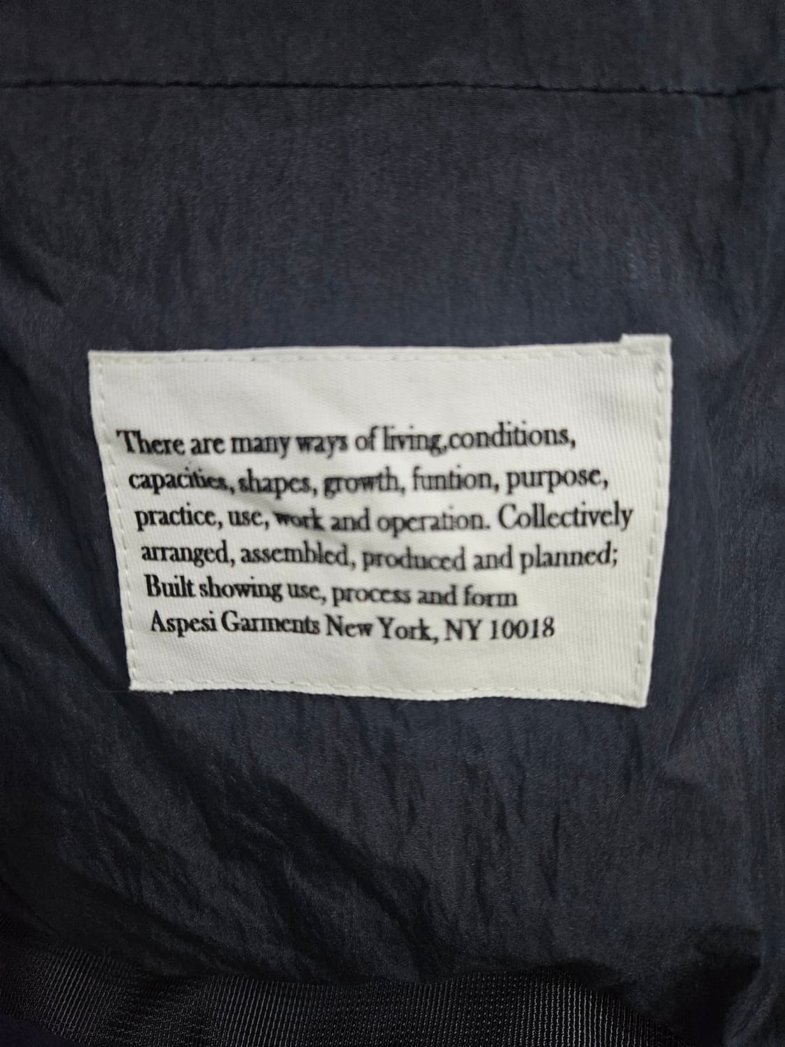 에이 블루 가먼츠 다크네이비 남성 100 덕다운 베스트  상품이미지10