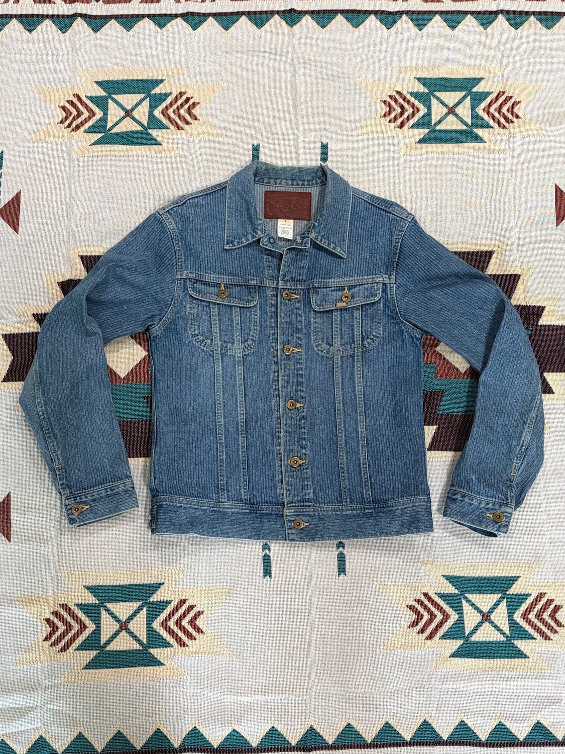 칼리 스트라이프 웨스터너 101j 데님 자켓 상품이미지1