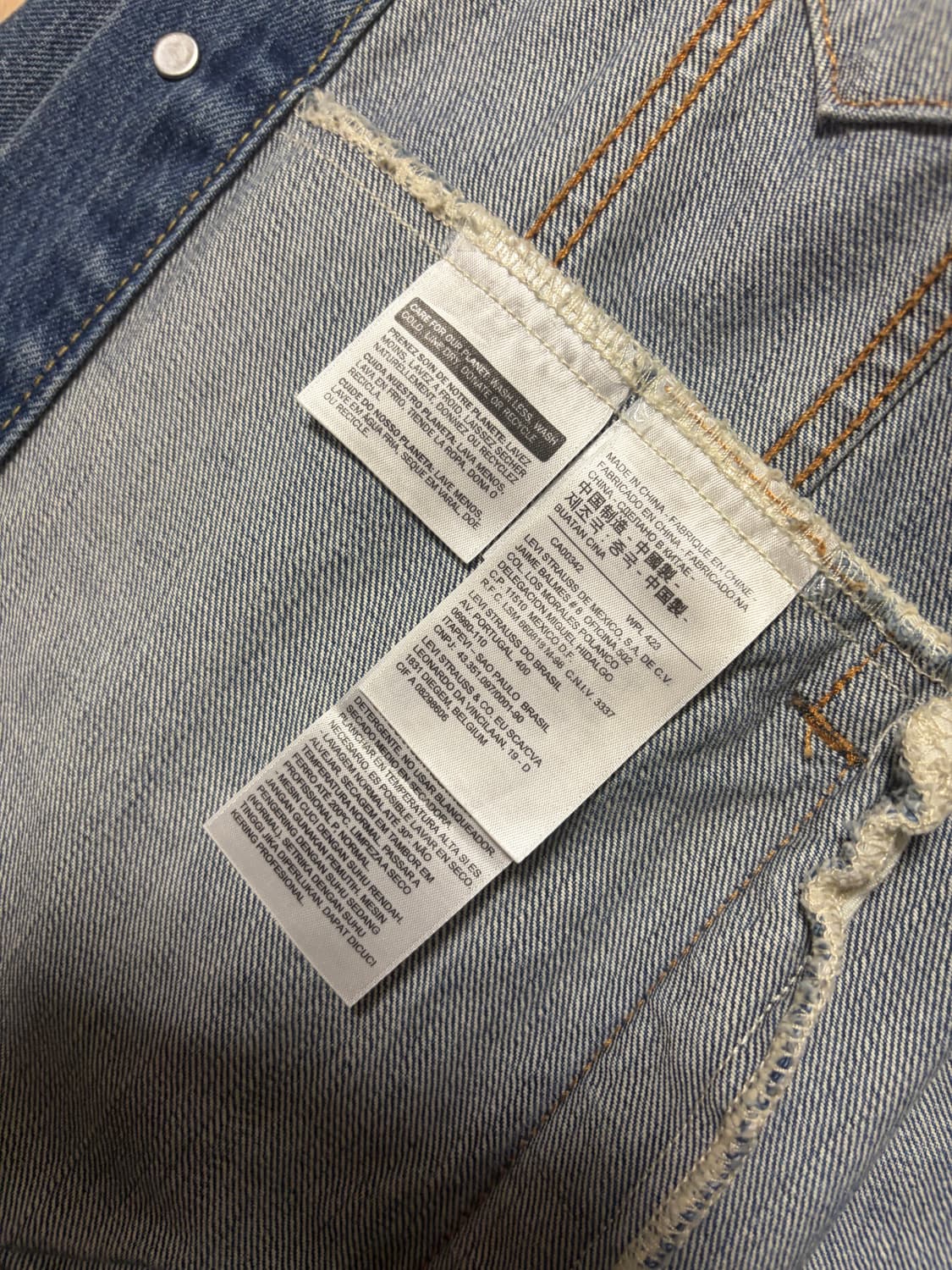 리바이스 데님자켓 m 상품이미지4