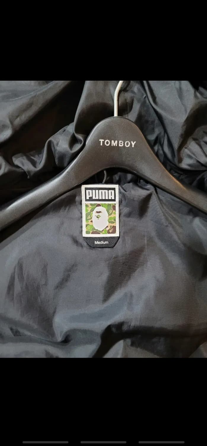 베이프 푸마 녹계 패딩 M 상품이미지5