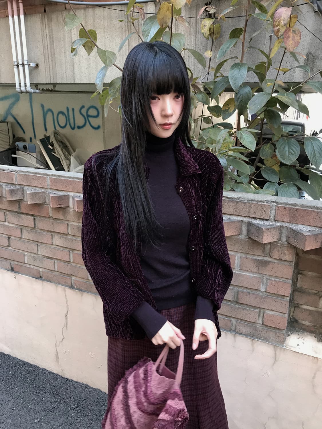 Highneck Soft Warm Knit Top(Deep Purple) 상품이미지10