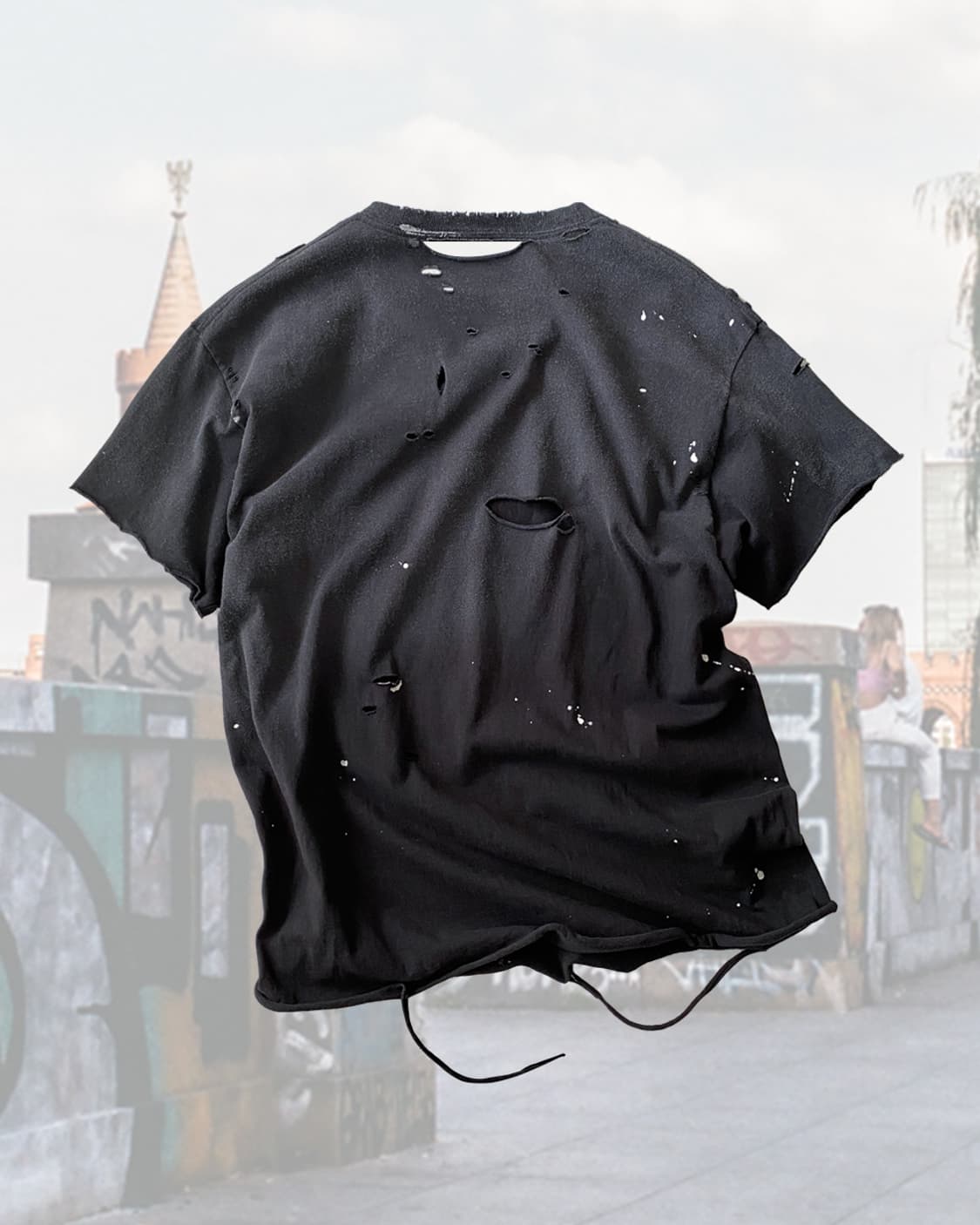 너바나 디스트로이드 페인팅 반팔티 상품이미지2