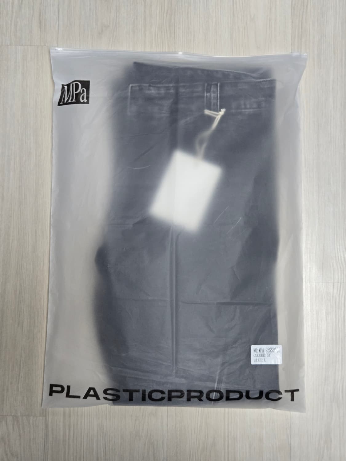 [판매](L)플라스틱프로덕트 MPa 드리프트 데님 팬츠 그레이 상품이미지9