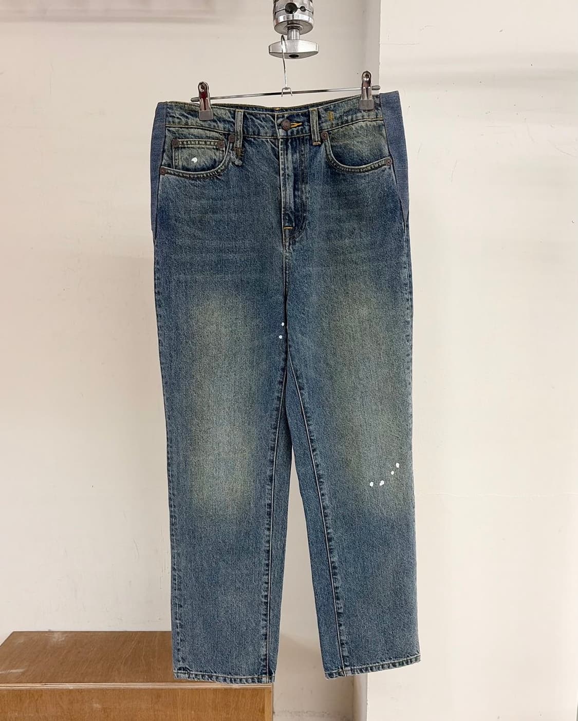 r13 워싱 클래식 블루 데님 팬츠  상품이미지1