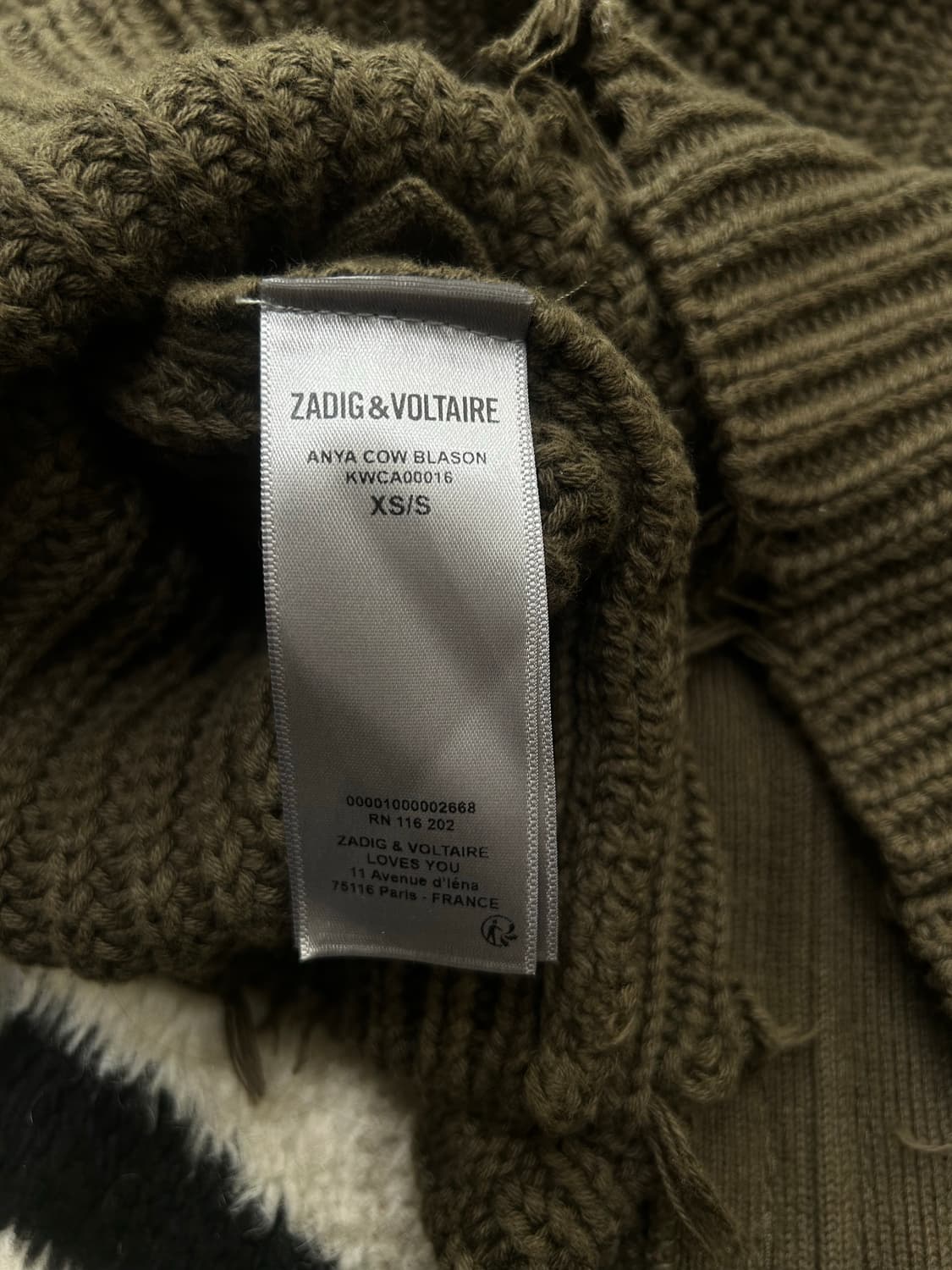 [XS]쟈딕앤볼테르 니트 후드 가디건 상품이미지6