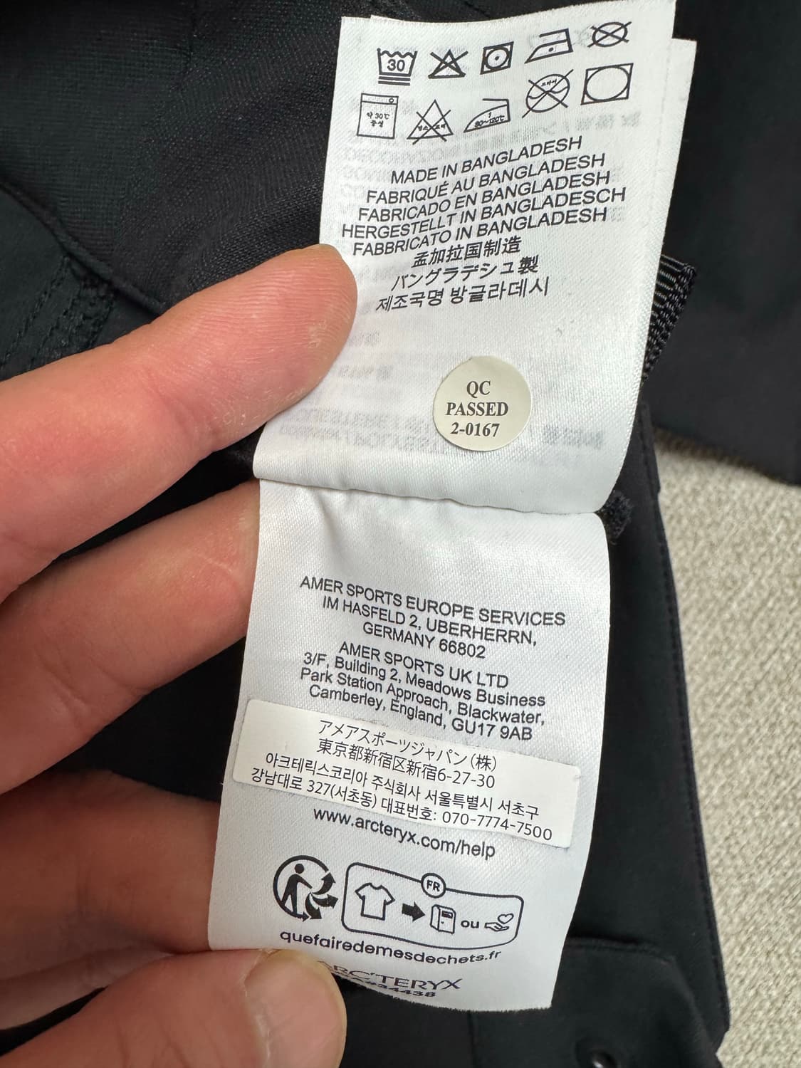 아크테릭스 크로닌 코튼 팬츠 블랙(사이즈 36R) 상품이미지3