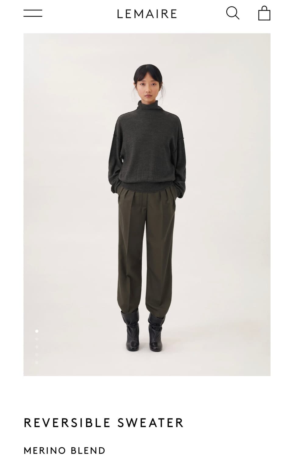 르메르 리버서블 울 가디건 상품이미지2